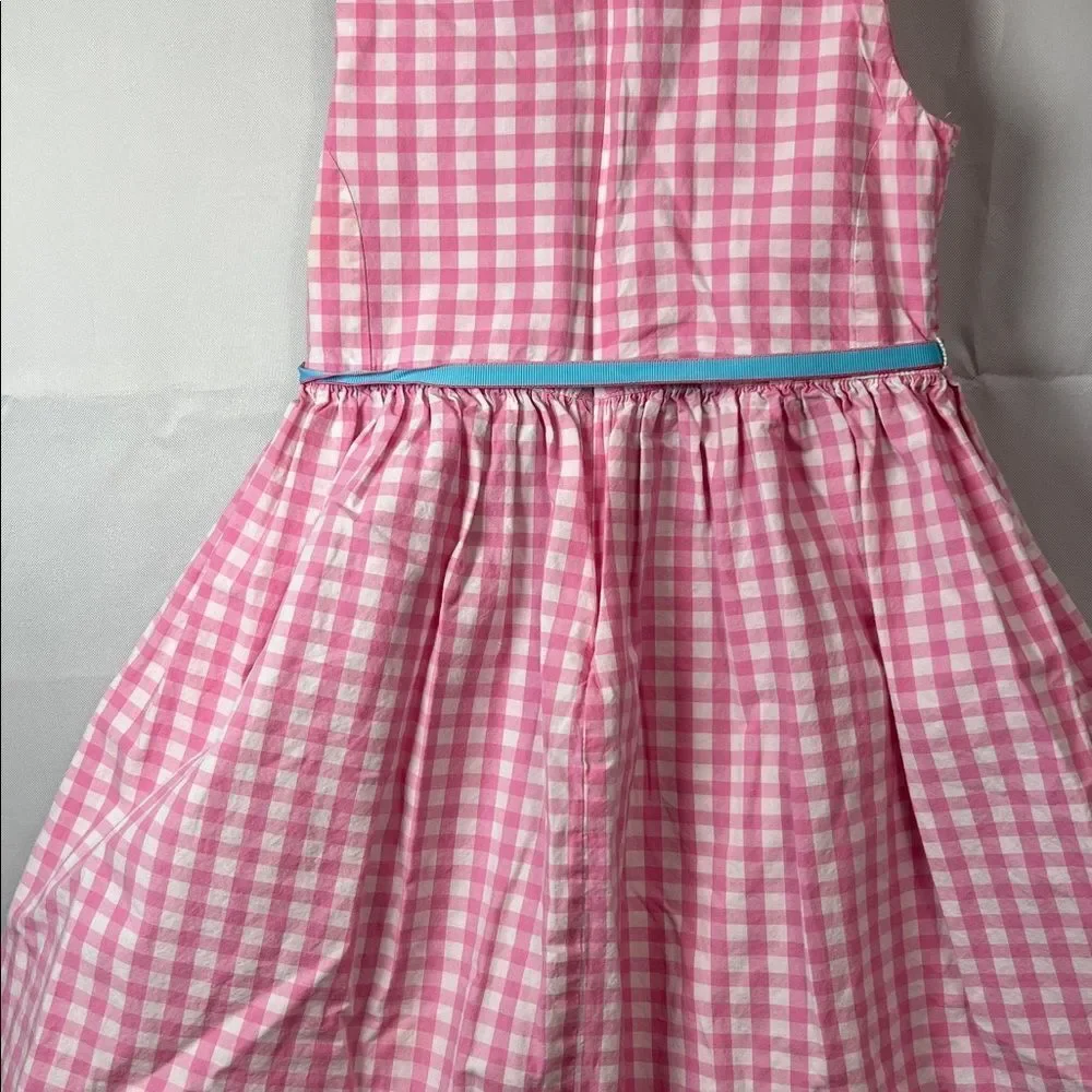 Ralph Lauren Pink and white gingham sleeveless dress size 4/4T